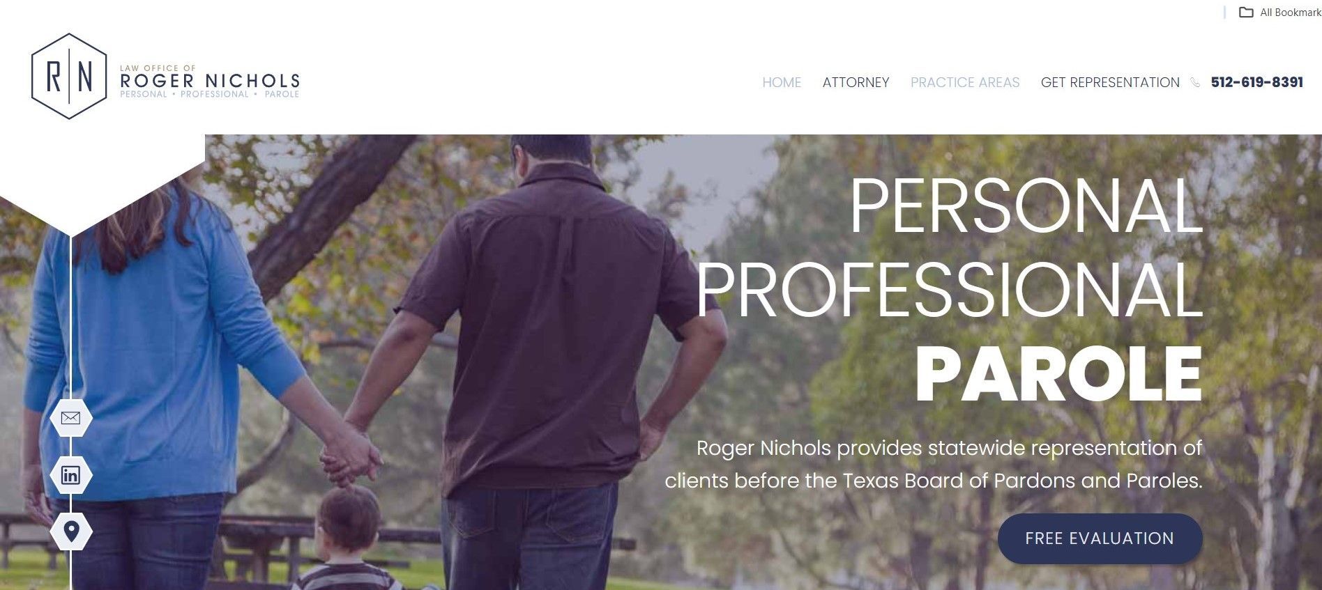 Law Office of Roger Nichols website