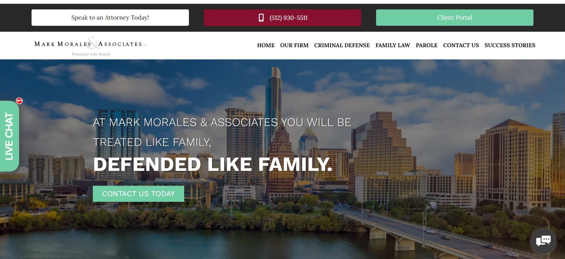 Mark Morales & Associates law firm website